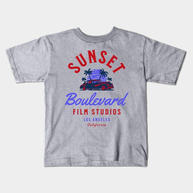 Vintage Film Studio Kids T-Shirt by Scar